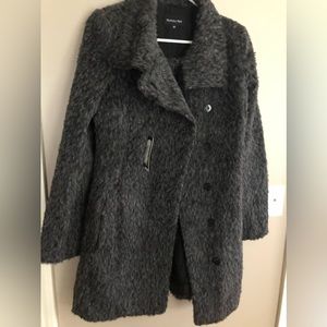 NWT PATRIZIA PEPE Charcoal Gray Wool/Alpaca Coat Size M  $529